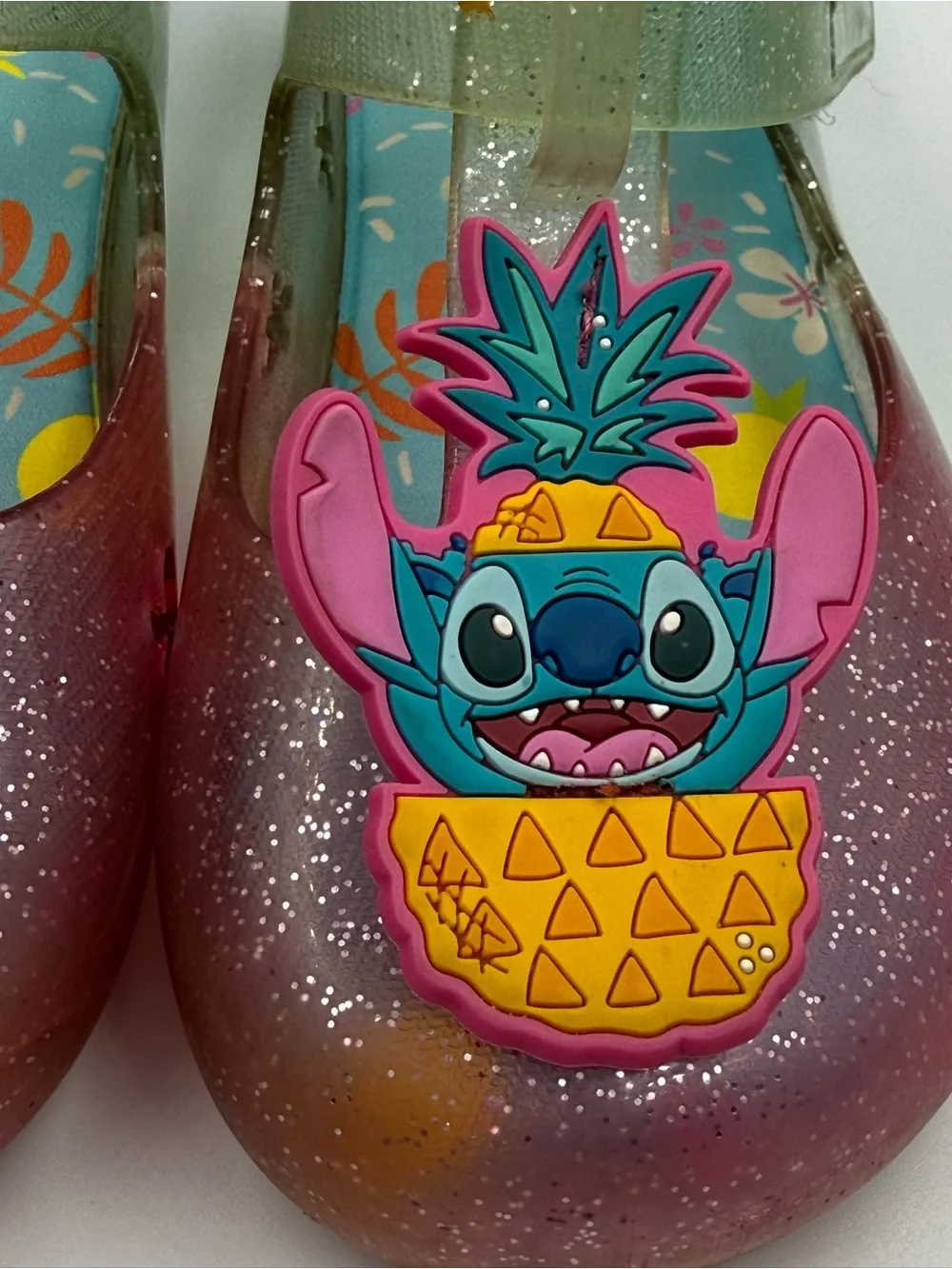 Disney Lilo & Stitch Jelly Close Toe Sandals Little Girl Toddler Size 8 Summer